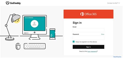 godaddy email login 365